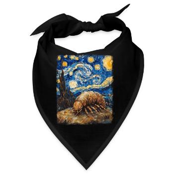 Isopods Sternennacht Gemälde - Bandana - Schwarz - Vorne