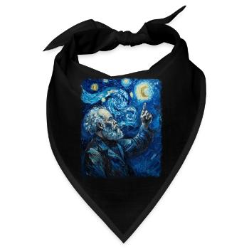 Karl Marx Kommunismus Kommunist Sternennacht Gemäl - Bandana - Schwarz - Vorne