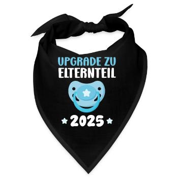 UPGRADE ZU ELTERNTEIL Schwangere Werdende Mütter - Bandana - Schwarz - Vorne