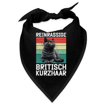 Britisch Kurzhaar Papa REINRASSIGE BRITISCH - Bandana - Schwarz - Vorne