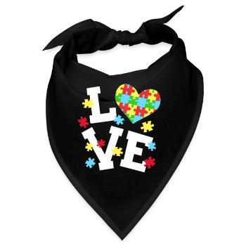Autismus Bewusstsein - Bandana - Schwarz - Vorne