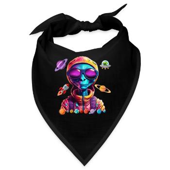 Außerirdischer aus dem Weltraum. - Bandana - Schwarz - Vorne