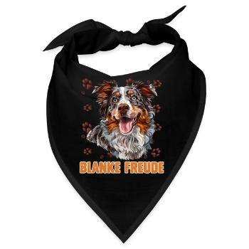Australian Shepherd BLANKE FREUDE Aussie - Bandana - Schwarz - Vorne