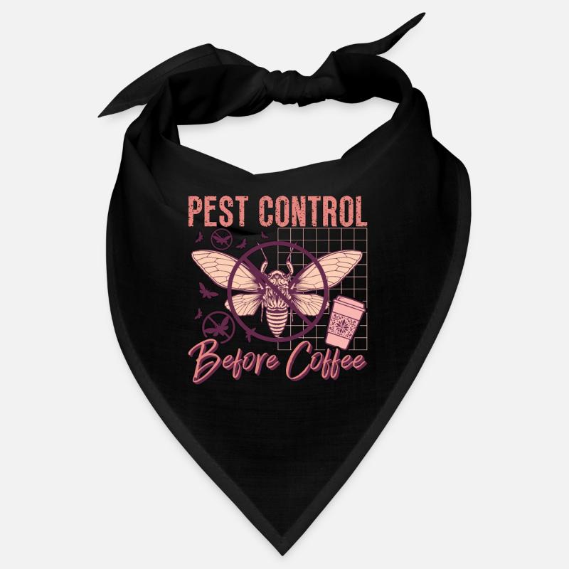 Pest Control Before Insect Solutions Coffee Lover - Bandana - Schwarz