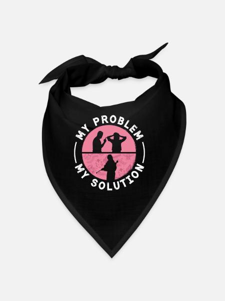Agent de lutte antiparasitaire Mon problème Mon pictogramme Maman - Bandana - noir