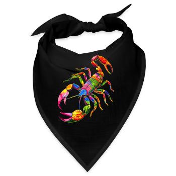 Skorpion Spinnentiere Scorpion Lustige Skorpione - Bandana - Schwarz - Vorne