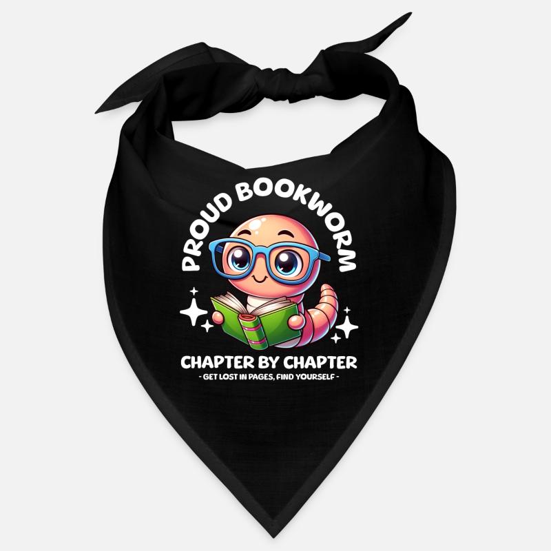 Fier, mignon rat de bibliothèque avec des lunettes livre de lecture Bandana