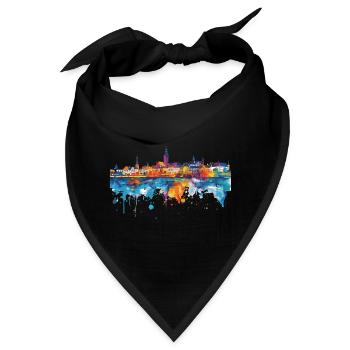 Radolfzell am Bodensee - Bandana - Schwarz - Vorne