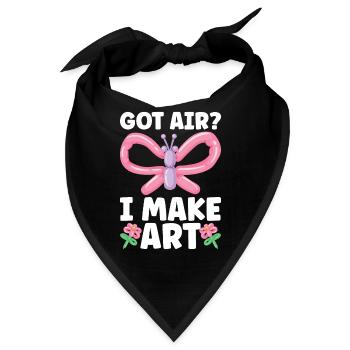 Balloon Twister Ballonkünstler Ballontiere - Bandana - Schwarz - Vorne