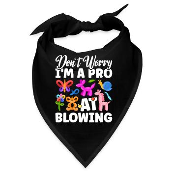 Balloon Twister Ballonkünstler Ballontiere - Bandana - Schwarz - Vorne