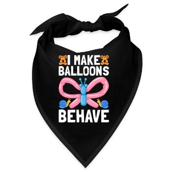 Balloon Twister Ballonkünstler Ballontiere - Bandana - Schwarz - Vorne
