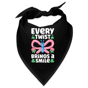 Balloon Twister Ballonkünstler Ballontiere - Bandana - Schwarz - Vorne