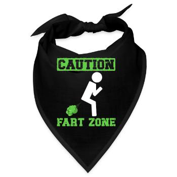 Furz Furzen Pupsen - Bandana - Schwarz - Vorne