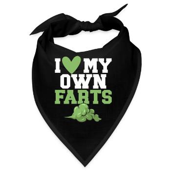 Furz Furzen Pupsen - Bandana - Schwarz - Vorne