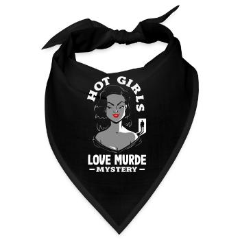 Krimidinner, Krimi-dinner - Bandana - Schwarz - Vorne