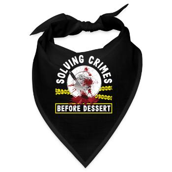 Krimidinner, Krimi-dinner - Bandana - Schwarz - Vorne