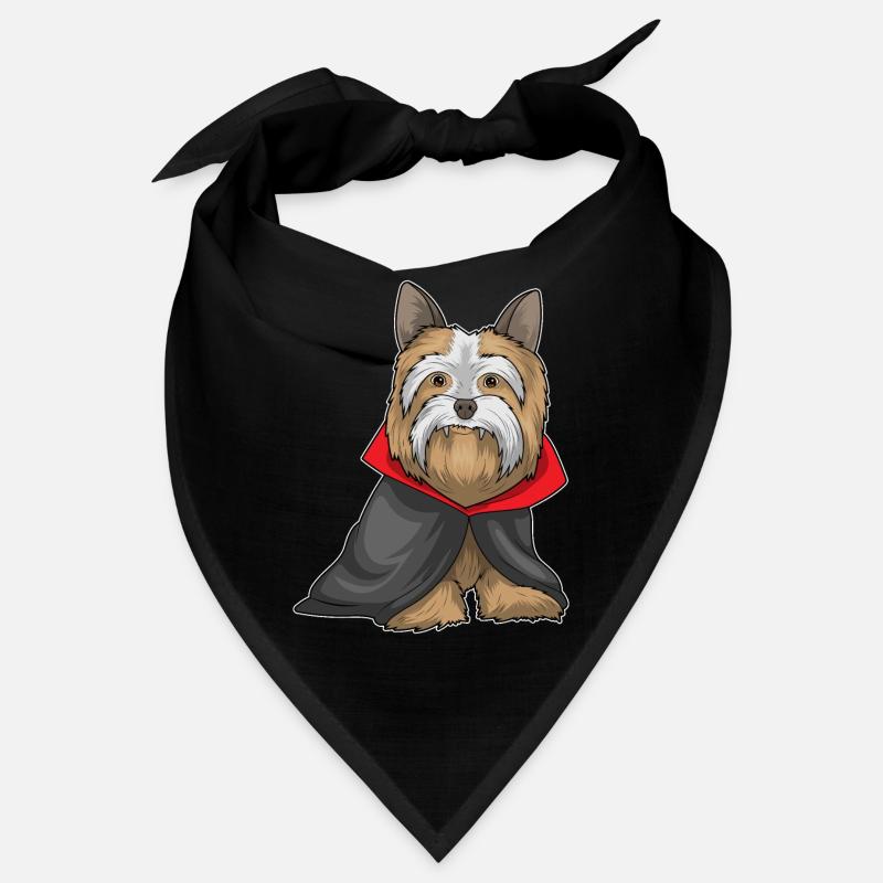 Yorkshire Terrier Halloween Vampire Bandana