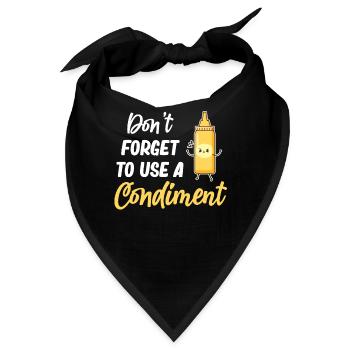 Vergessen Sie Nicht, Ein - Bandana - Schwarz - Vorne