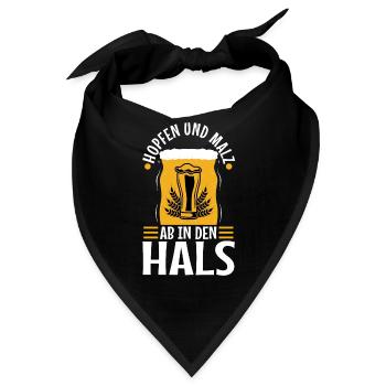 Hopfen und Malz - Bandana - Schwarz - Vorne