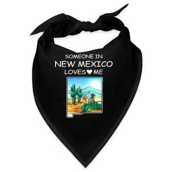 Jemand in New Mexico liebt mich - Bandana - Schwarz - Vorne
