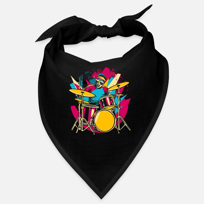 Drummer Synthwave Bandana