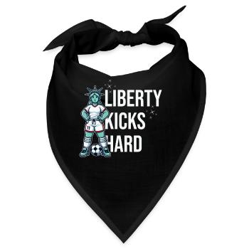 Liberty Tritt Hart Patriotisches Sportdesign - Bandana - Schwarz - Vorne