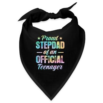 Teenager Teenie Teen Teens Teeny Geschenk - Bandana - Schwarz - Vorne