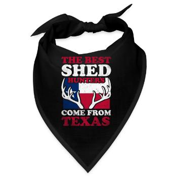Geweihjagd Geweih Jäger Jagt Jagdtrophäe - Bandana - Schwarz - Vorne