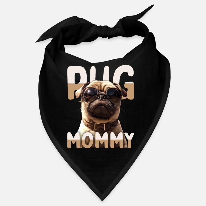 Pug Mommy Mops Mama Muttertag Pug Mom Süßer Mops Bandana