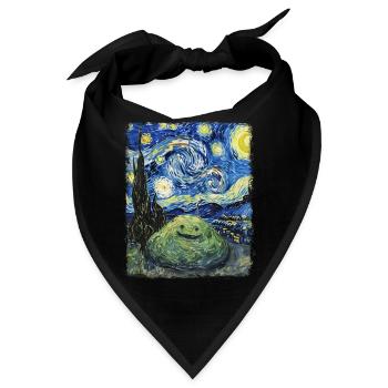 Schleim Sternennacht Malerei - Bandana - Schwarz - Vorne