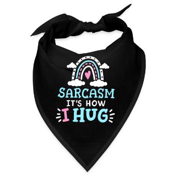 Sarkasmus Sarkastisch - Bandana - Schwarz - Vorne