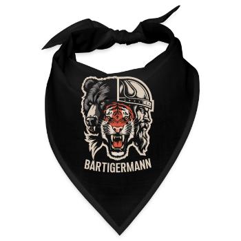 Bärtigermann alles in einem Wikinger - Bandana - Schwarz - Vorne