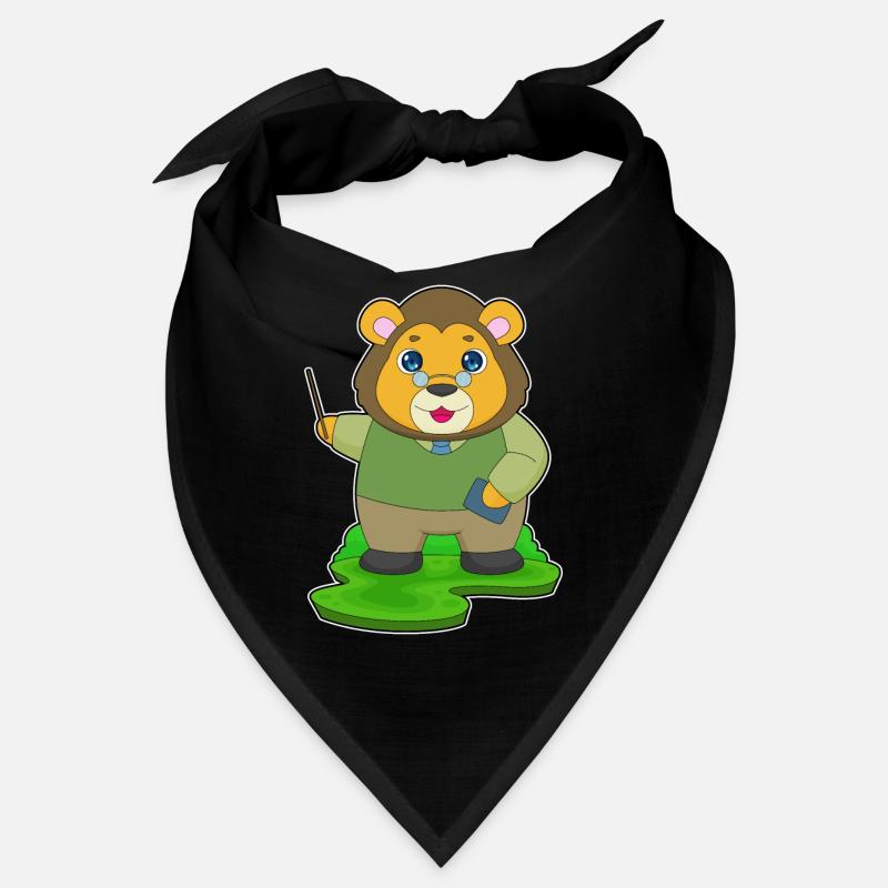 Löwe Lehrer Zeigestab Schule Bandana