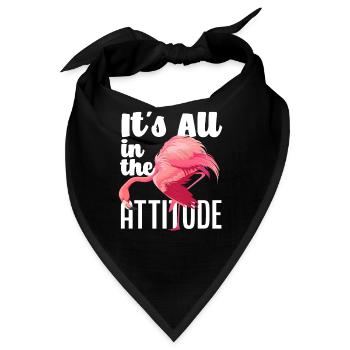 Flamingo Einstellung - Bandana - Schwarz - Vorne