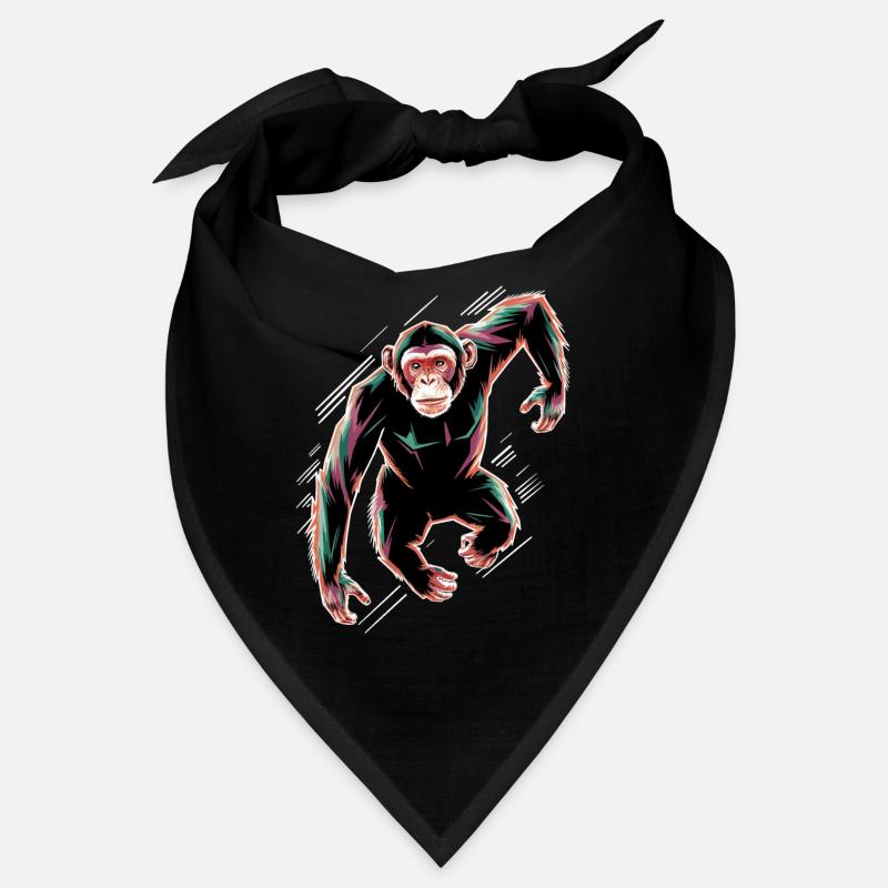 Dynamic Chimpanzee Motif Bandana