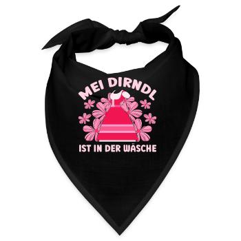Dirndl Münchner Volksfest MEI DIRNDL IST IN DER - Bandana - Schwarz - Vorne