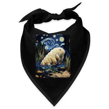Bärtierchen Wasserbär Mikrobiologie Sternennacht M - Bandana - Schwarz - Vorne