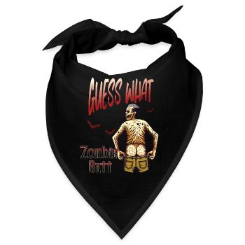 Zombie Hintern Lustiger Spruch Halloween Kostüm - Bandana - Schwarz - Vorne