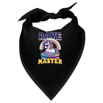 EDM Festival Rave Meister - Bandana - Schwarz - Vorne