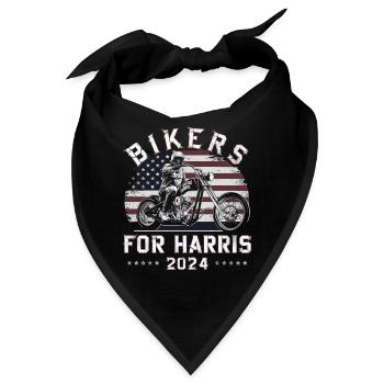 Bikers For Harris Kamala 2024 - Bandana - Schwarz - Vorne