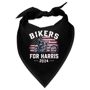 Bikers For Harris Kamala 2024 - Bandana - Schwarz - Vorne