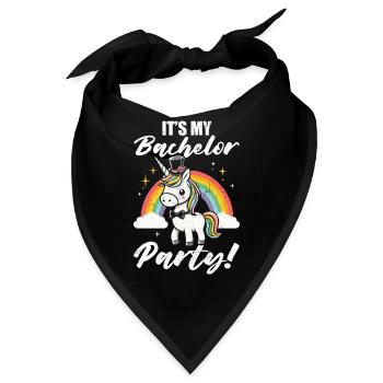 Junggeselle Jungesellenabschied - Bandana - Schwarz - Vorne
