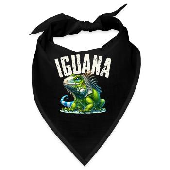 Leguan - Bandana - Schwarz - Vorne