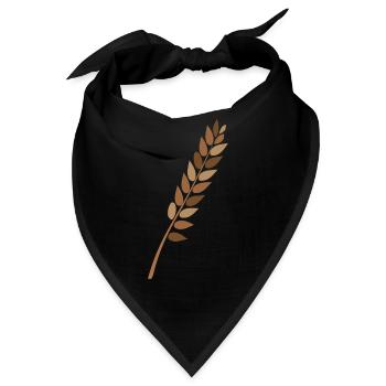 Weizen - Bandana - Schwarz - Vorne