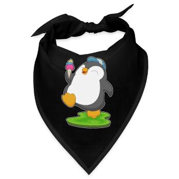 Pinguin Waffeleis - Bandana - Schwarz - Vorne