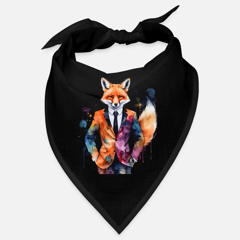 Fuchs Anzug Bunt Tier Design Print Bandana