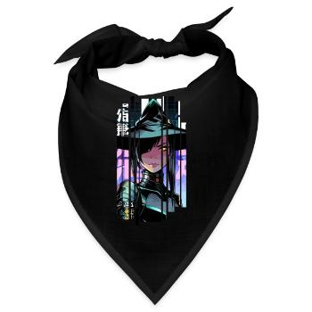 Geometrische Halloween-Hexe - Bandana - Schwarz - Vorne