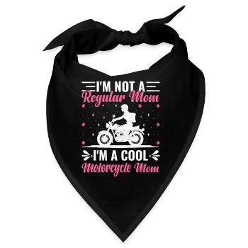 Ich bin keine normale Mutter Ich bin eine coole Motorrad-Mutter - Bandana - Schwarz - Vorne