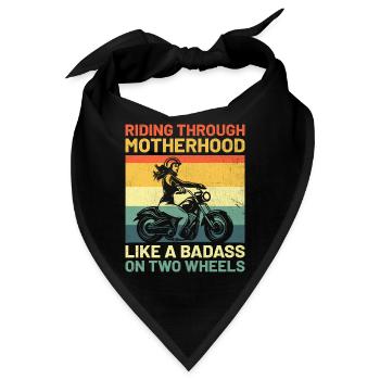 Reiten Durch die Mutterschaft wie ein Badass auf zwei Brüchen - Bandana - Schwarz - Vorne
