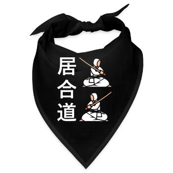 iaido - Bandana - Schwarz - Vorne
